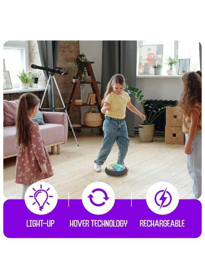 Halamodo كرة كرة سلة مضيئة تتحرك بالكهرباء، مع إضاءة وموسيقى، لعبة كرة قدم للمنزل والخارج، تدريب التفاعل بين الوالدين والأطفال، تدريب التنسيق بين اليد والعين، هدية عيد ميلاد ببراعة تكنولوجية للفتيان والبنات والبالغين، قطرها 18 سم - Image 3